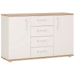 Kiddie 2 Door 4 Drawer Sideboard Opalino Handles