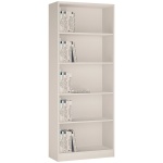 Yours White Tall Wide Bookcase