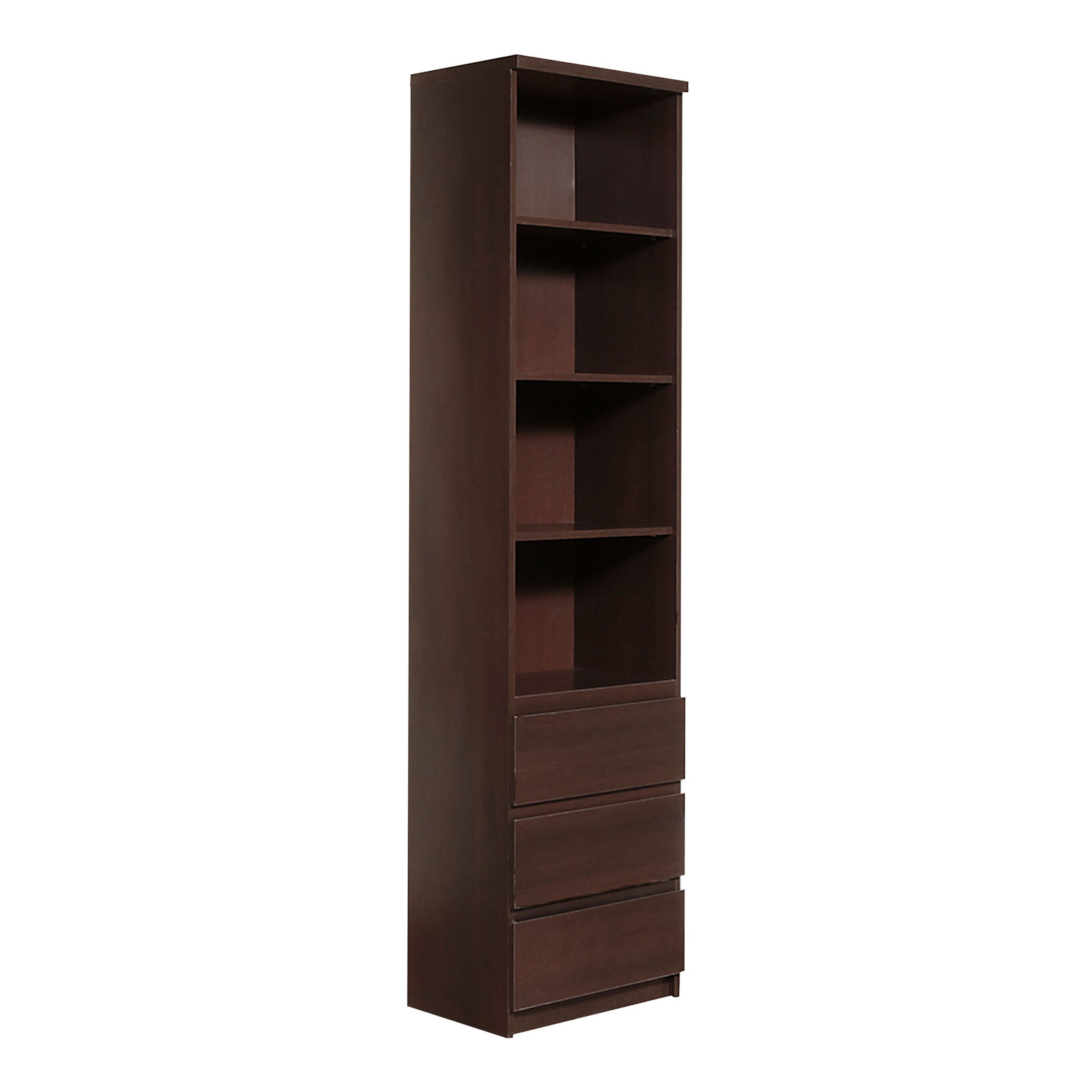 Jello Tall Narrow 3 Drawer Bookcase