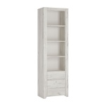 Feather Tall Narrow 3 Drawer Bookcase