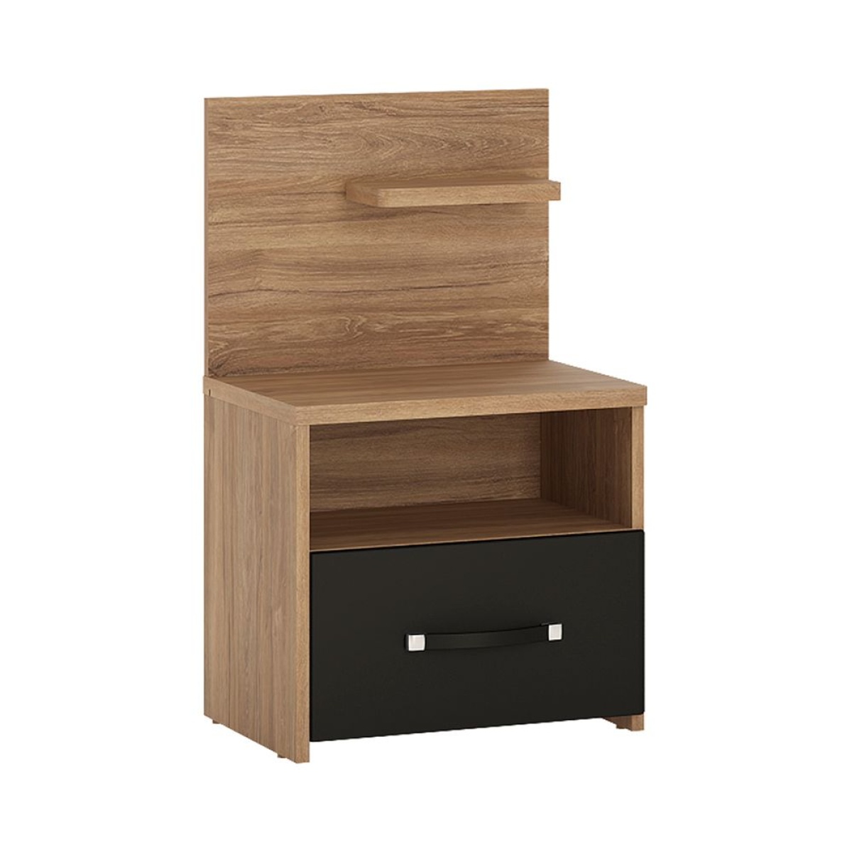 Naco 1 Drawer Bedside Open Shelf (Rh)