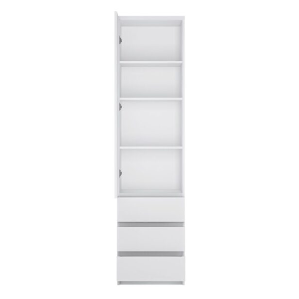 4400301-Fribo-White-Tall-narrow-1-door-3-drawer-cupboard_O