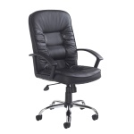 Here Black Leather Executive Office Chair