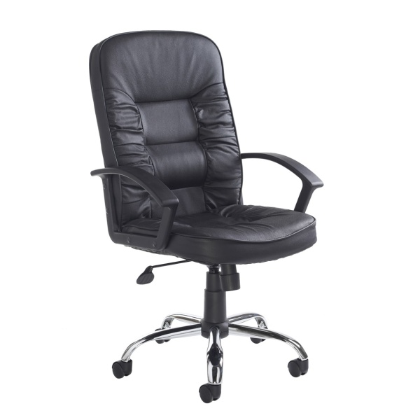 Here Black Leather Executive Office Chair