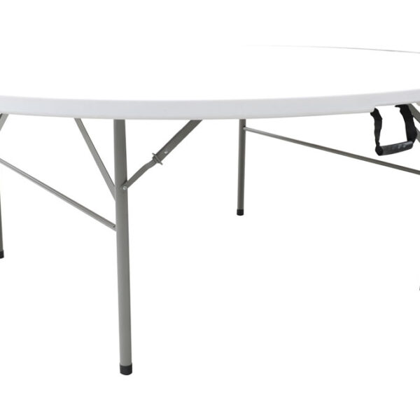 Fofo Centre Fold Round Plastic Folding Table 4Ft -122Cm