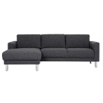 Mex Black Chaiselongue Sofa (Lh)