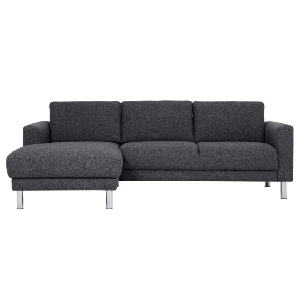 Mex Black Chaiselongue Sofa (Lh)