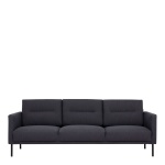 Vickie 3 Seater Sofa - Antracit Black Legs