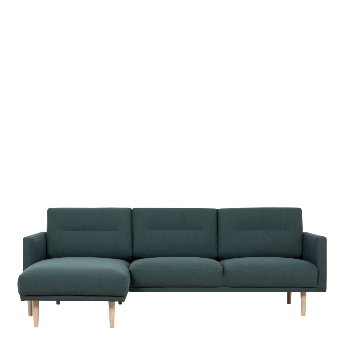 Vickie Chaiselongue Sofa (Lh) - Dark Green Oak Legs