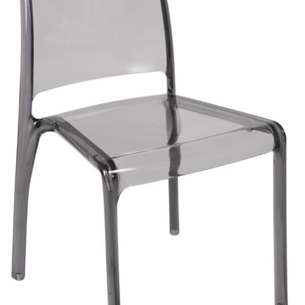 Rewan Set Of Four Spanity Smoked Stackable Chairs