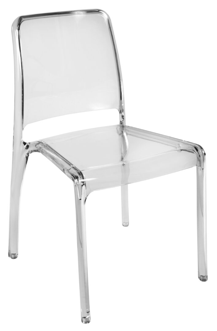 Rewan Set Of Four Spanity Clear Stackable Chairs