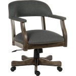 Zapnein Grey & Driftwood Study Office Chair