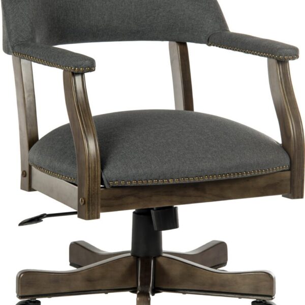 Zapnein Grey & Driftwood Study Office Chair