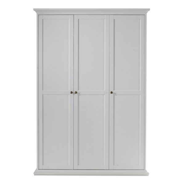 Tall White Bedroom Wardrobe Three Doors