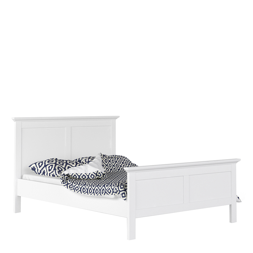 Double Bed (140 X 200) In White