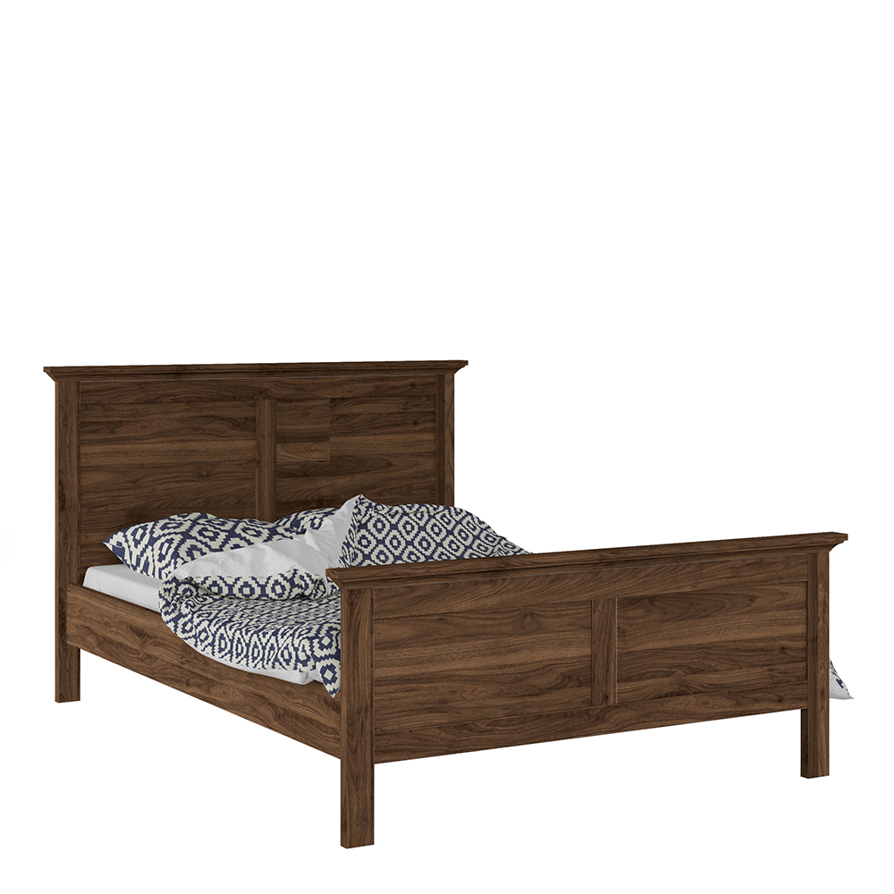 Double Bed (140 X 200) In Walnut