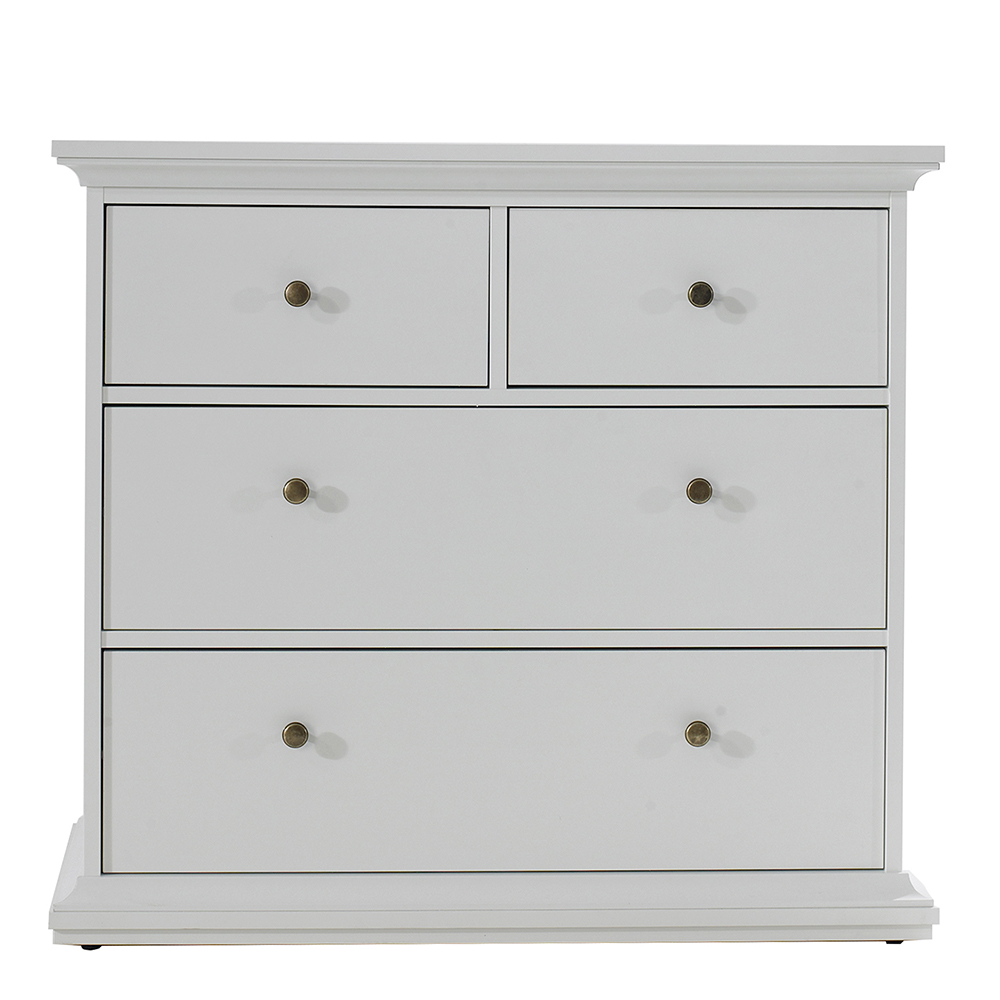 Chest Of 4 Drawers In White