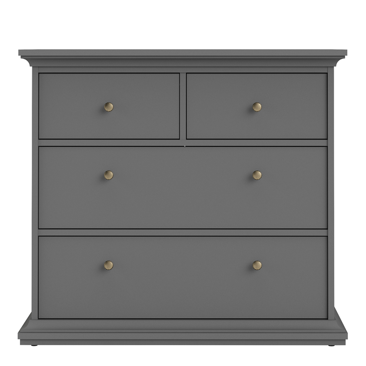 Chest Of 4 Drawers In Matt Grey