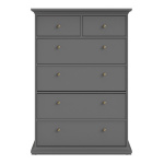 Chest Of 6 Drawers In Matt Grey