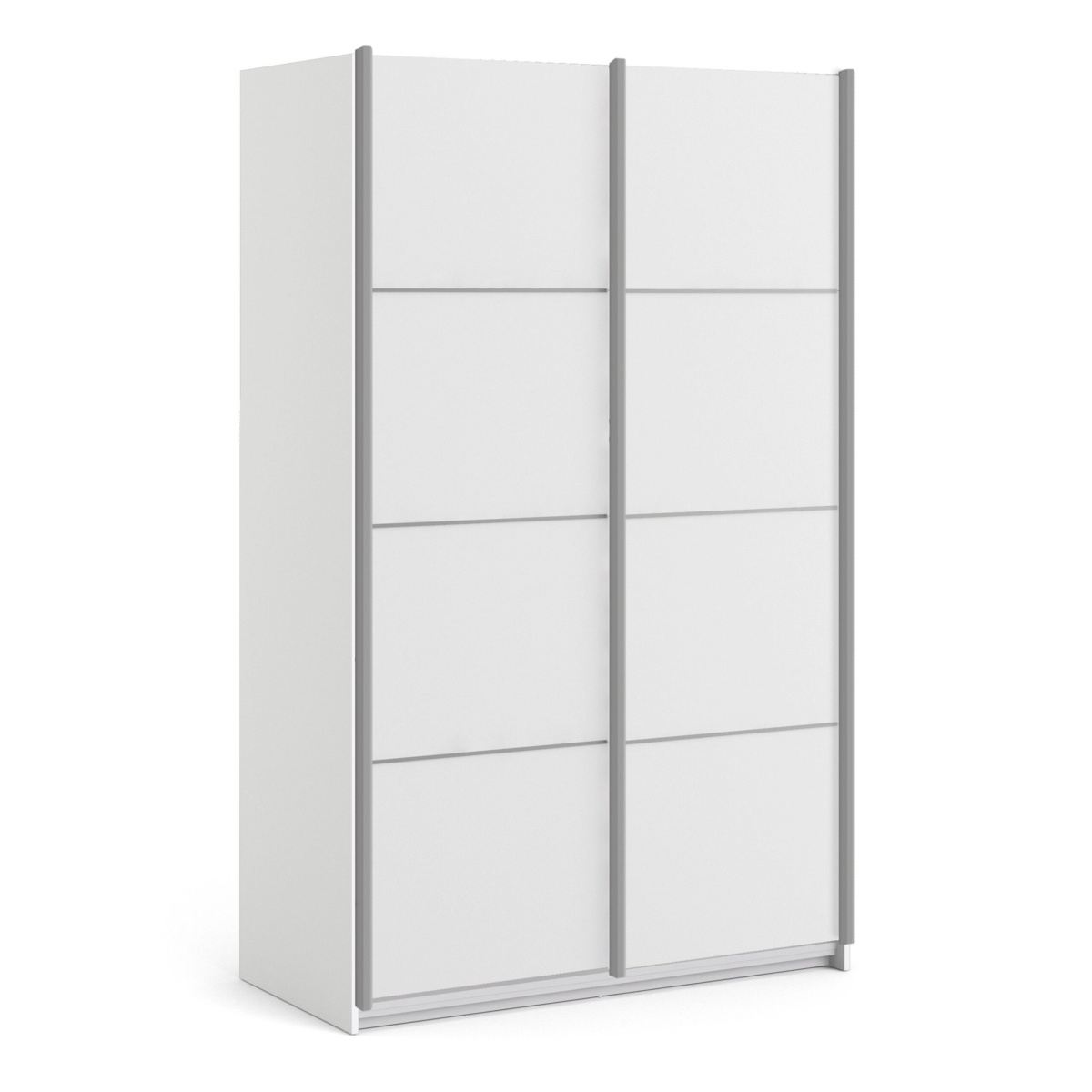 Phillipe Wardrobe White White Doors Five Shelves