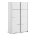 Phillipe Wardrobe White White Doors Five Shelves