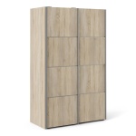 Phillipe 120cm Oak Sliding Wardrobe - Oak Doors