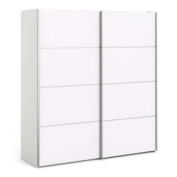 Phillipe Wardrobe White White Doors Two Shelves
