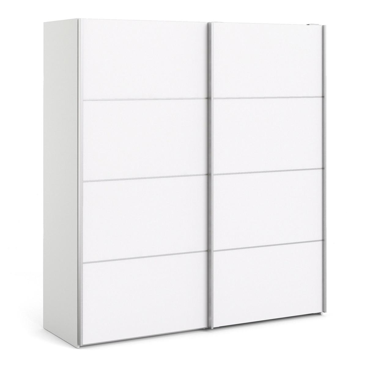 Phillipe Wardrobe White White Doors Five Shelves