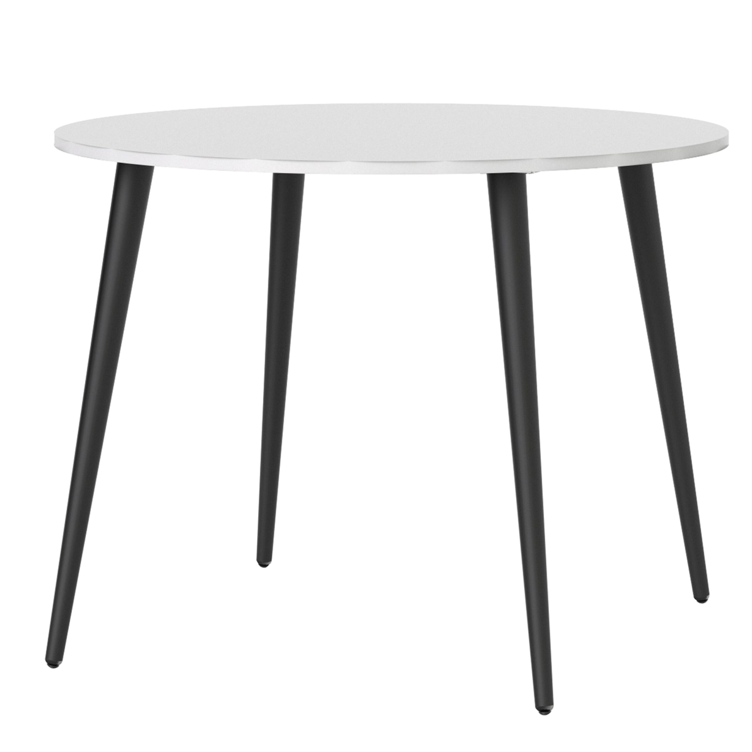 Solo Table - Small (100Cm) In White Black Matt