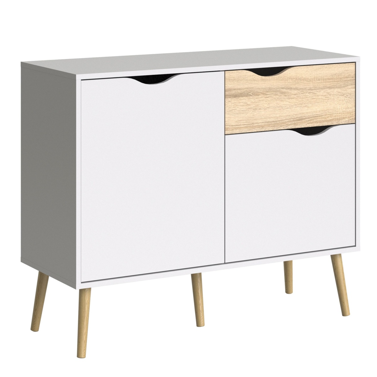 Solo Sideboard - Small - 1 Drawer 2 Doors In White Oak