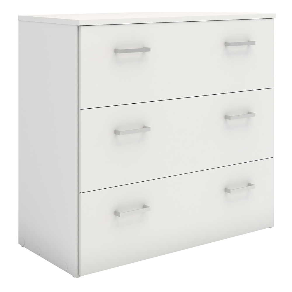 Chest Of 3 Drawers In White