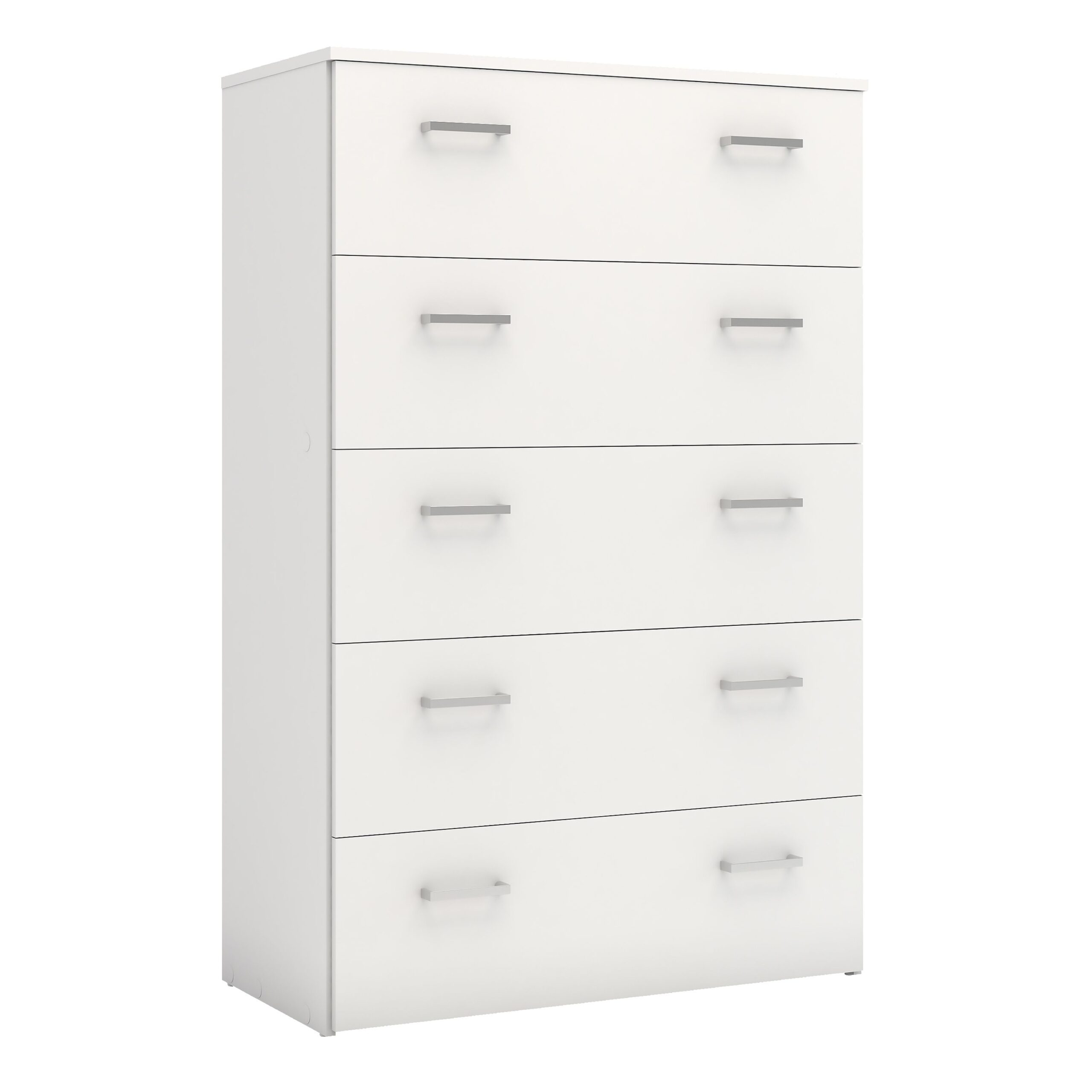 Pluto Chest Of 5 Drawers In White