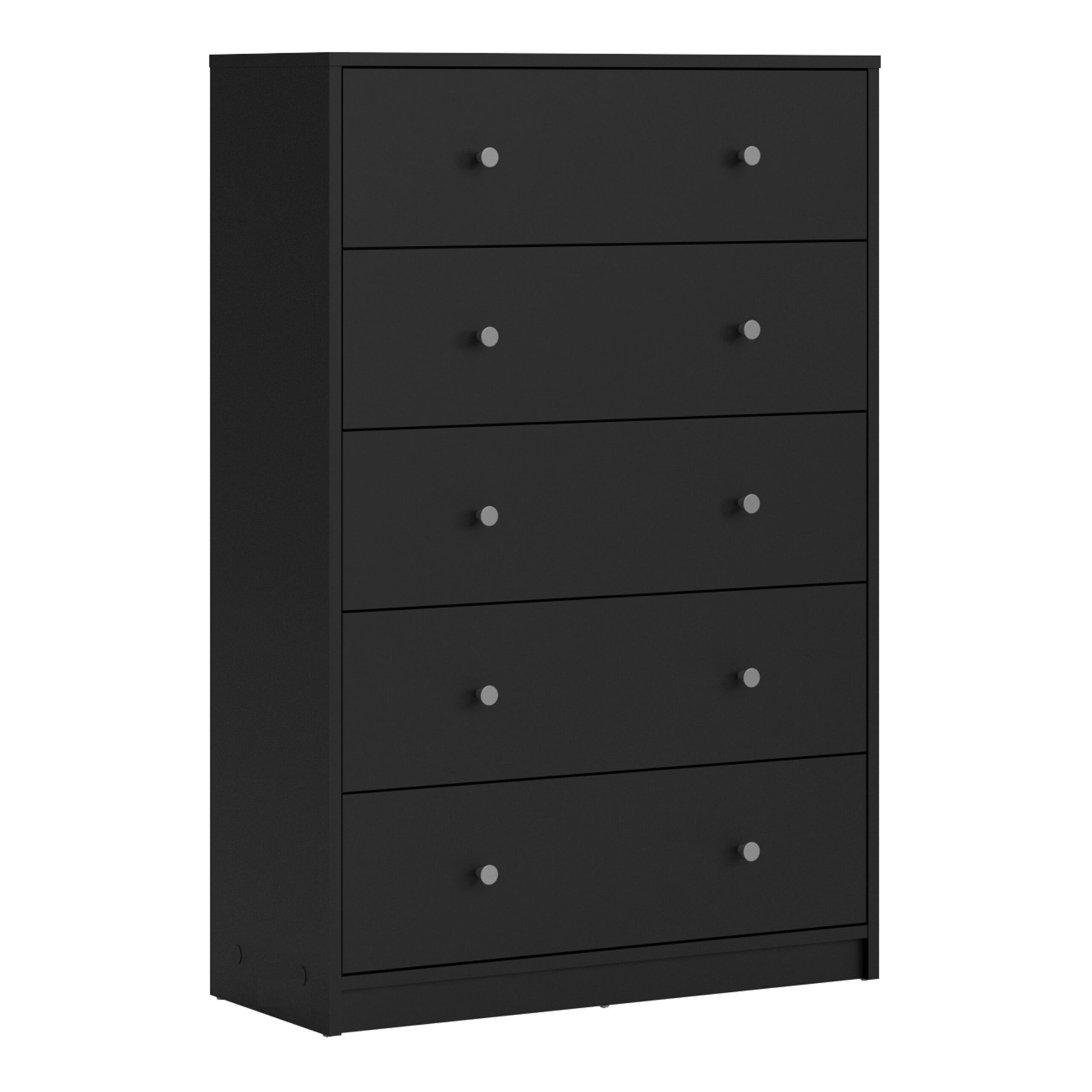 Jan Chest Of 5 Drawers In Black