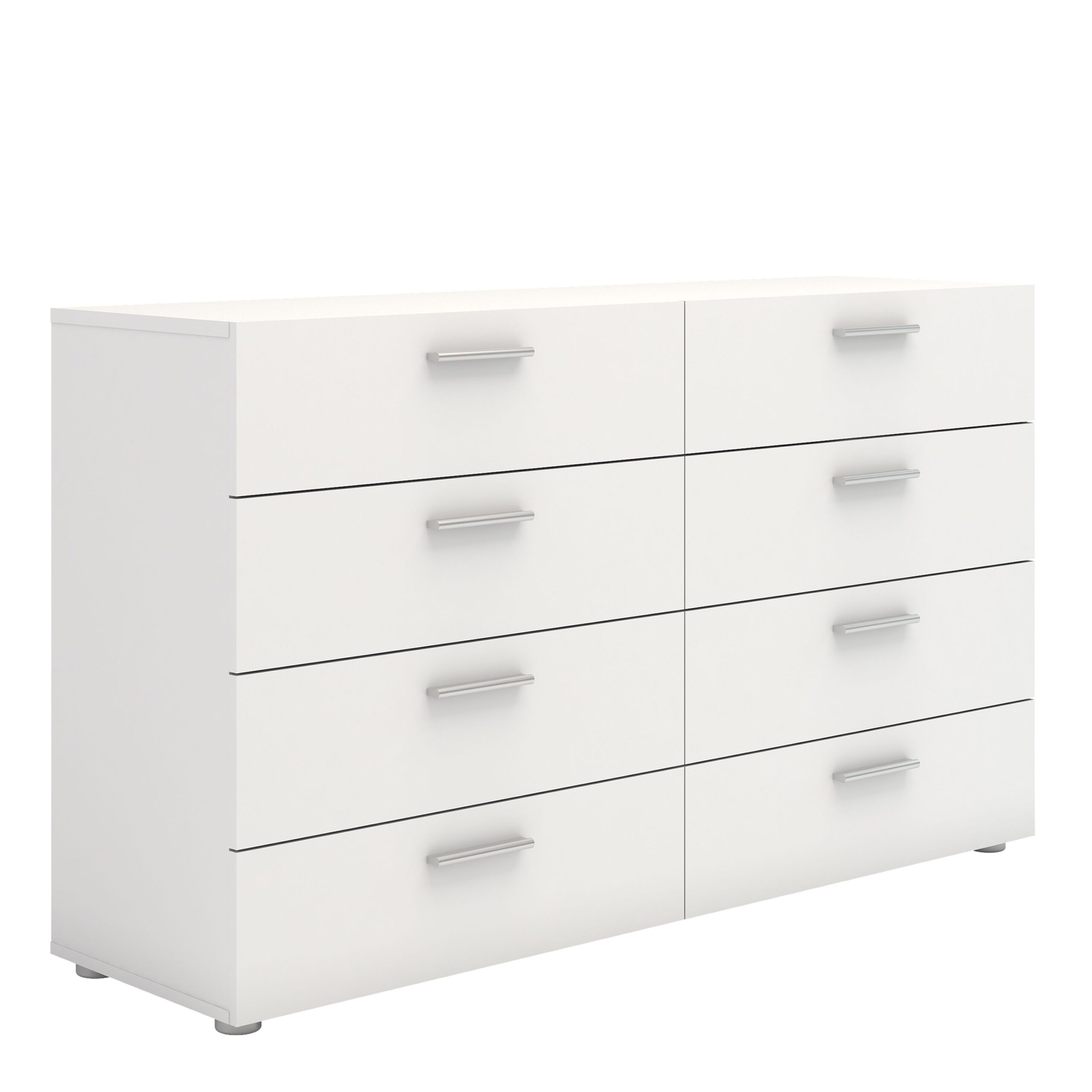 Peepo Wide Chest Of 8 Drawers (4+4) In White