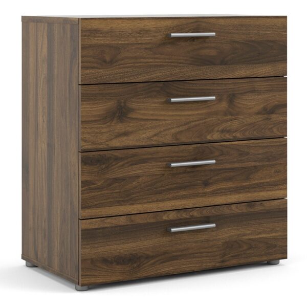 Tele Chest of 4 Drawers in Walnut