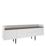 Unity Sideboard 2 Drawers 3 Doors In White Walnut