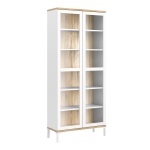 Ramen Display Cabinet Glazed 2 Doors In White Oak