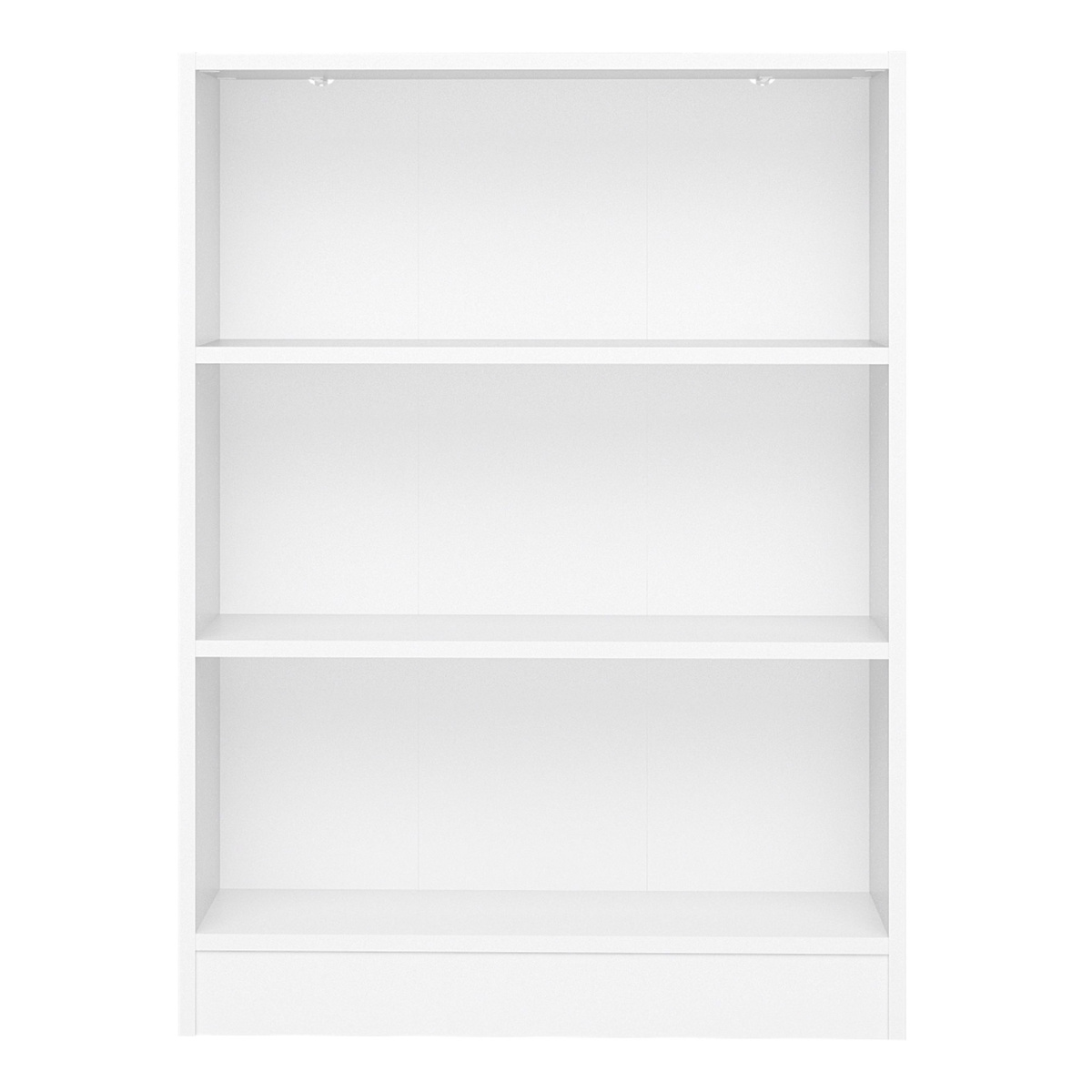 Duday Low Wide Bookcase (2 Shelves) In White