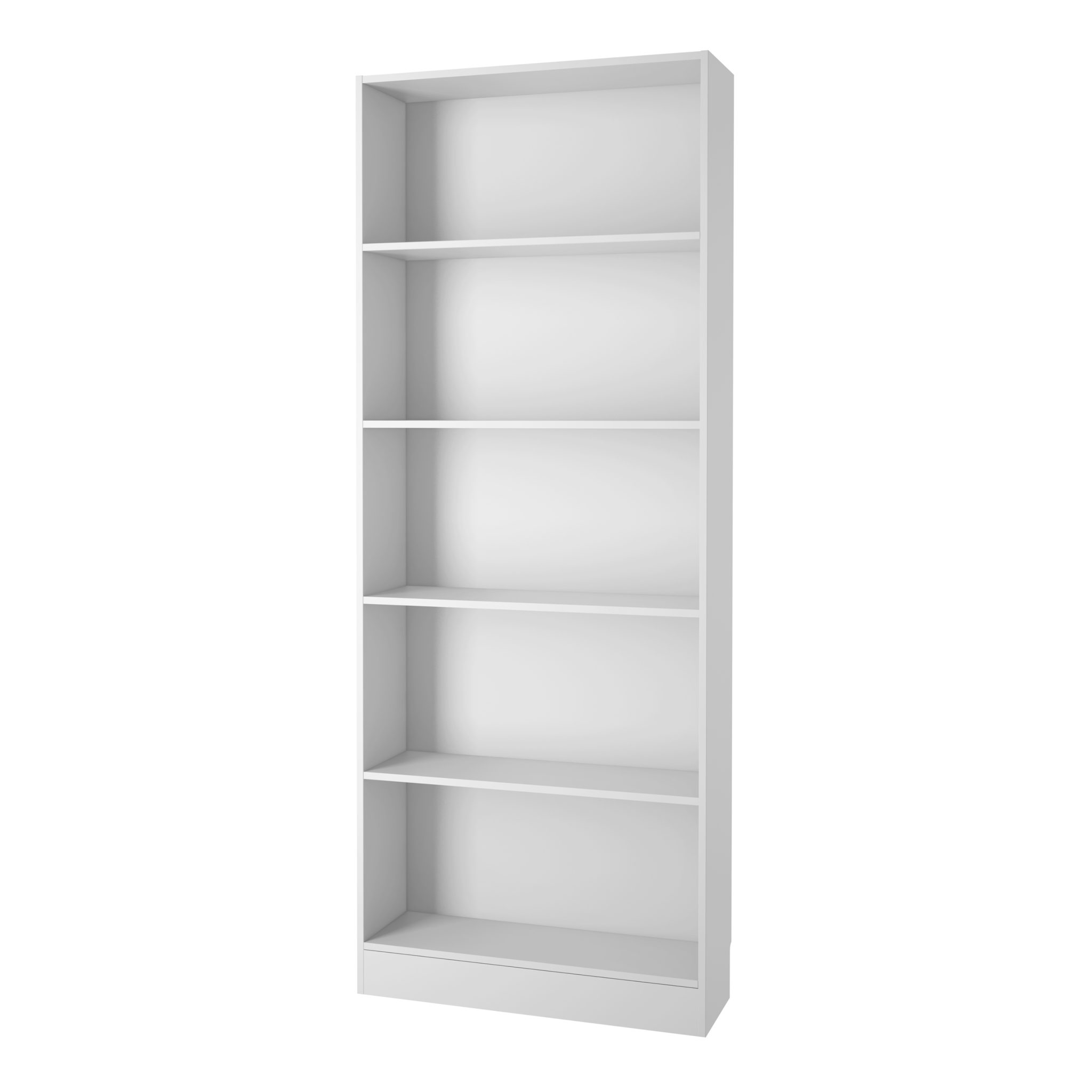 Duday Tall Wide Bookcase (4 Shelves) In White