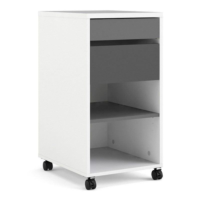 Remote Mobile File Cabinet 2 Drawers + 1 Shelf