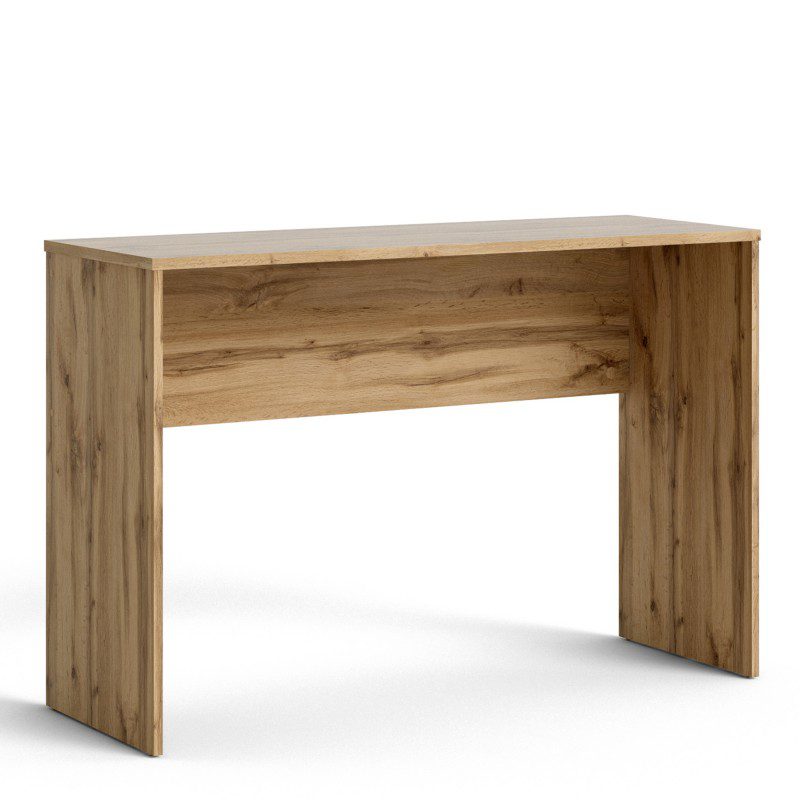 Modern Living Desk In Wotan Light Oak