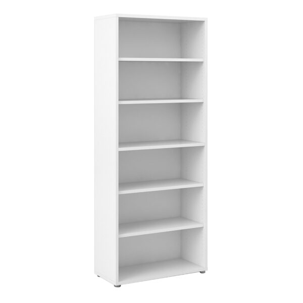 Premier Bookcase 5 Shelves In White