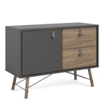 Effy Black Sideboard 1 Door 2 Drawers