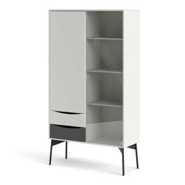 72786130gogocn-Fur-China-cabinet-1-door-1-glass-door-2-drawers-in-White-Grey_A2