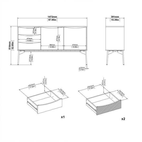 72786133gogocn-Fur-Sideboard-2-doors-3-drawers-in-White-Grey_M1