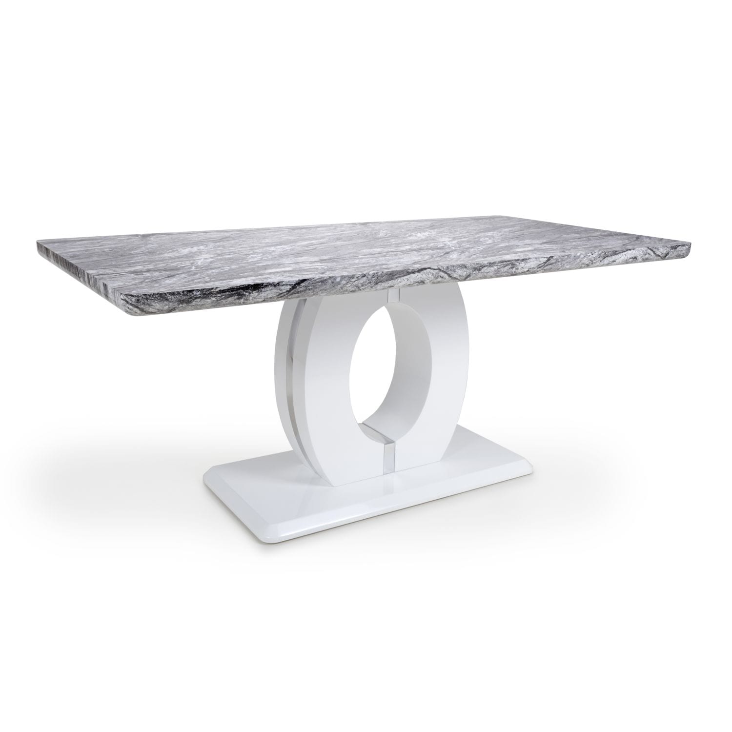 Poseidon Large Marble Effect Top Table