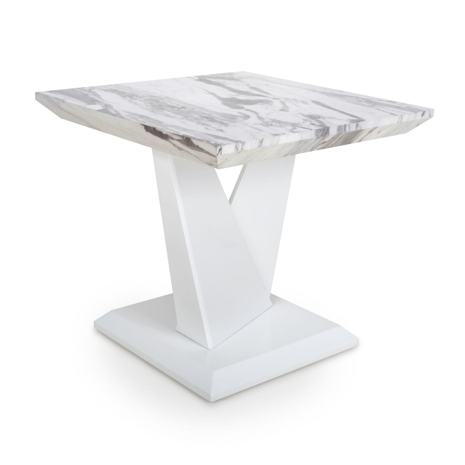 Jupiter Marble Effect Top Lamp Table
