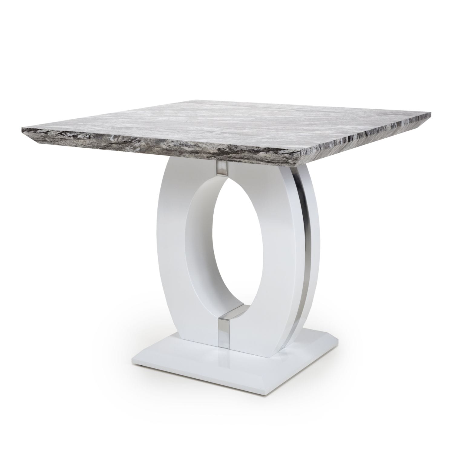 Poseidon Square Marble Effect Top Table