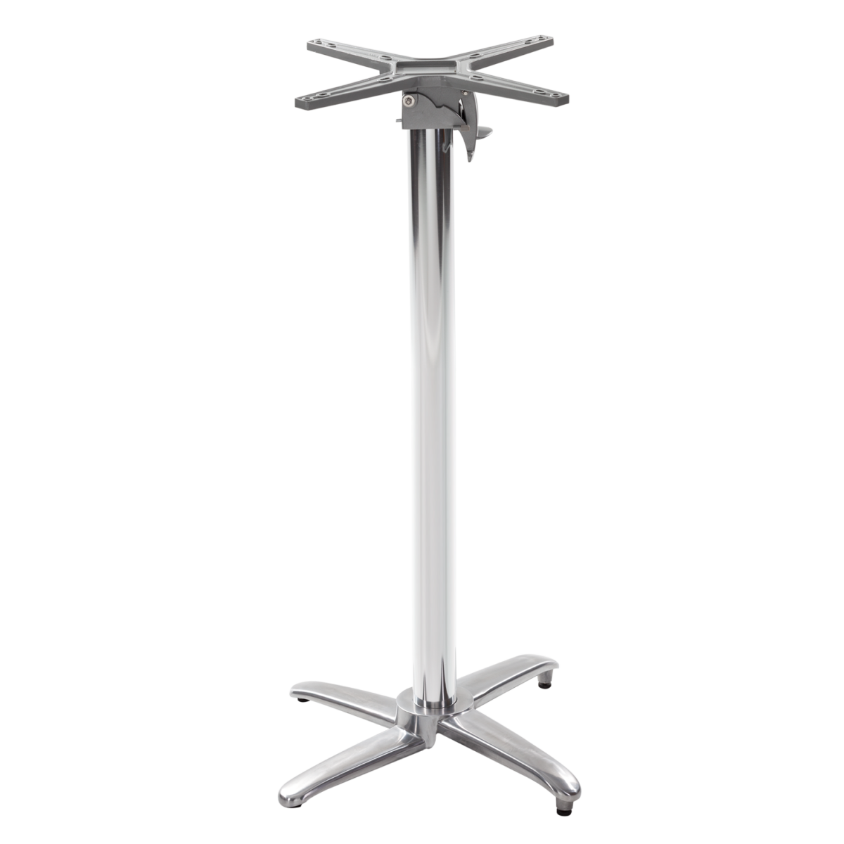 Aluminium all weather table base - Flip top 1050 mm