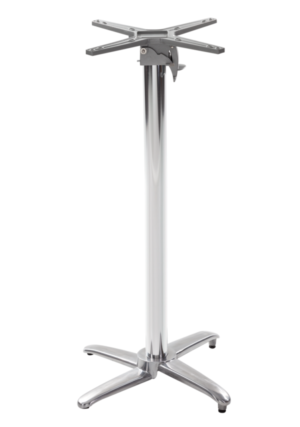 Aluminium all weather table base - Flip top 1050 mm